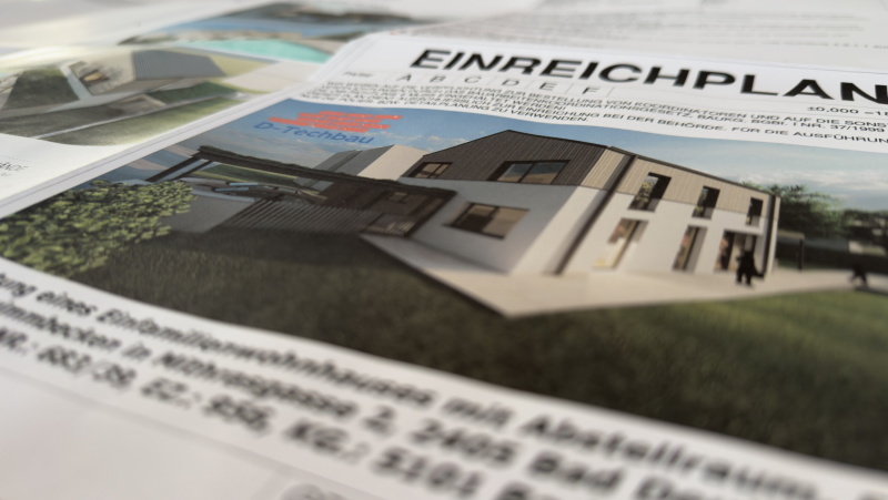 Einreichplan in Bad Deutsch Altenburg - EFH BAC26